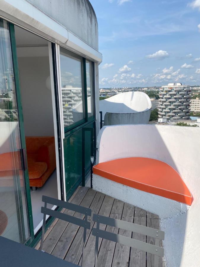 14Eme Et Der Etage "Arty" Avec 2 Chambres Et Vue Panoramique ! Creteil Luaran gambar